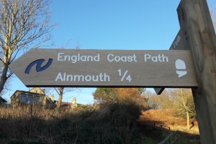 England Coast Path signpost